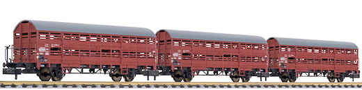 Verschlagwagen-Set Hbes 358, 3-teilig, DB, Epoche IV