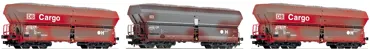 3-tlg. Set Grossraum-Selbstentladewagen Bauart Falns183, DB AG