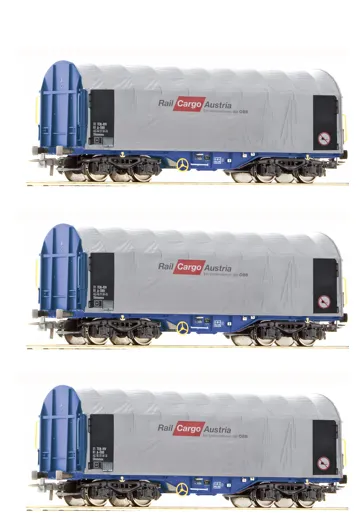 Set: 3-tlg. Schiebeplanenwagen, ÖBB