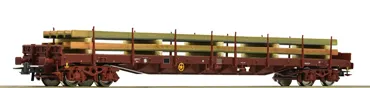 Rungenwagen + Stahlträger, SNCF
