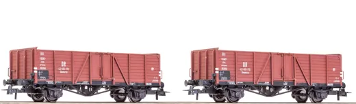 Set: 2-tlg. Offene Güterwagen, DR