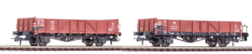 Set: 2-tlg. Offene Güterwagen, DB