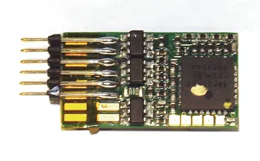6-poliger Decoder, gerade Stifte (NEM 651)