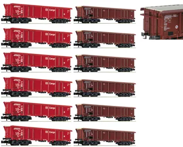 Aktionsdisplay, 12-tlg. Rolldachwagen Bauart Tamns 886, DB AG / DB-Cargo