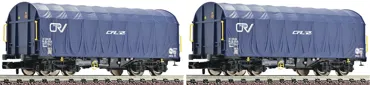 2-tlg. Set Schiebeplanenwagen Bauart Shimms, CFL (Cargo)