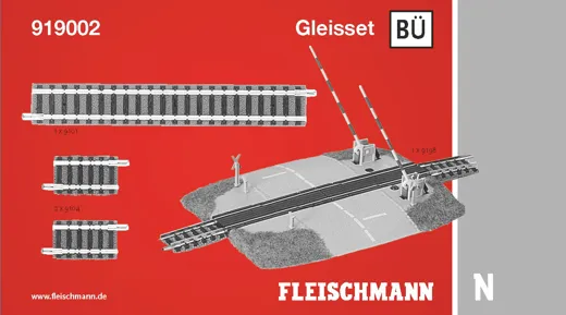 Gleisset BÜ, mit Bahnübergang
