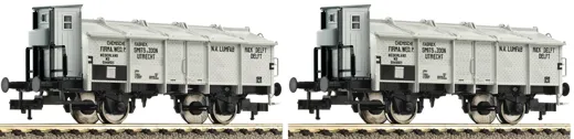 2-tlg.Set Klappdeckelwagen "Chemische Fabrik Smits & Zoon", NS