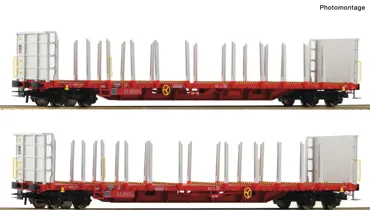 2-tlg. Set: Rungenwagen, RCW, ÖBB