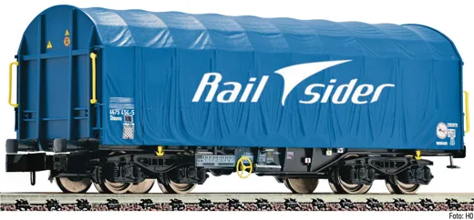 Schiebeplanenwagen Bauart Shimms, Rail sider, Privatbahn