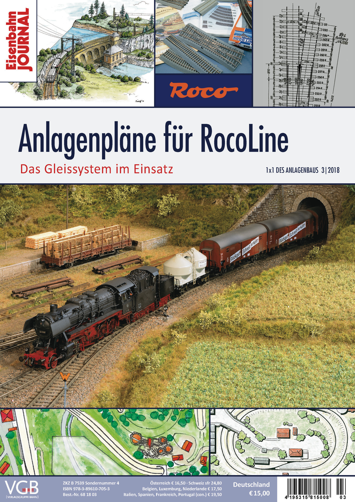 Roco 42441 Roco Line Weiche rechts Wr15 NEU