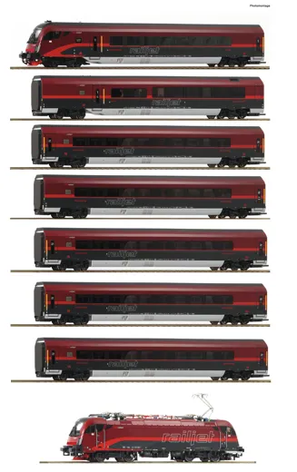 8-tlg. Set: Railjet, ÖBB