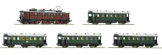 Reisezug der "Gruppenverwaltung Bayern" mit Lok der BR EP 5, DRG