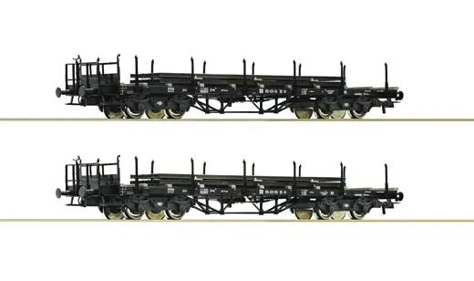 2-tlg. Set: Rungenwagen, DR