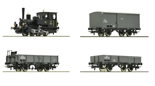 4-tlg. Set: „Kaiserzeit“, kkStB