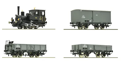 4-tlg. Set: „Kaiserzeit“, kkStB