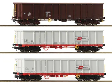 3-tlg. Set: Offene Güterwagen, ÖBB