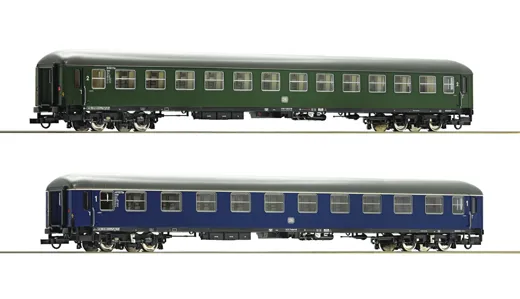 2-tlg. Set: Schnellzugwagen, Museum Darmstadt-Kranichstein, DB
