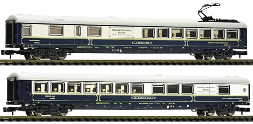 2-tlg. Set Salonwagen, privat (Schweiz), Privatbahn