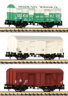 3-tlg. Set gedeckte Güterwagen Bauart Gs, NS