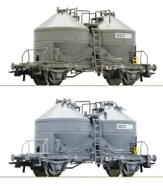 2-tlg. Set: Silowagen, SNCB