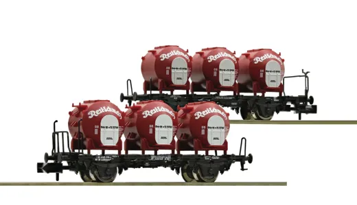 2-tlg. Set Behältertransportwagen "Resi-Schmelz", DB