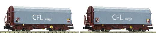2-tlg. Set Schiebeplanenwagen, CFL (Cargo)