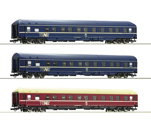 3-tlg. Set: Schlafwagen, DB