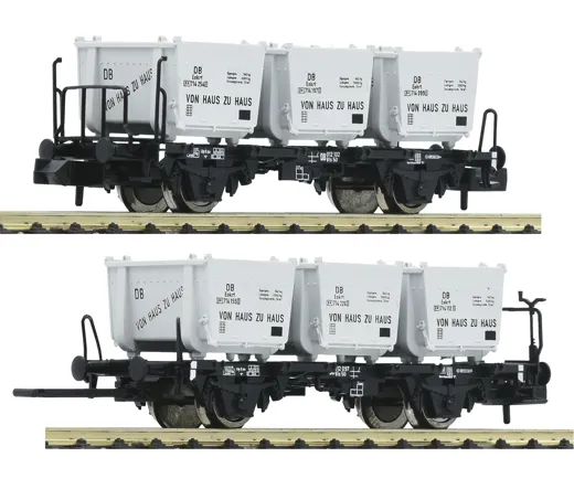 2-tlg. Set Behältertransportwagen, DB