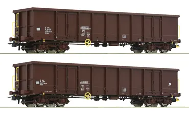2-tlg. Set: Offene Güterwagen, ÖBB