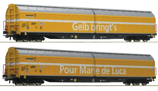 2-tlg. Set: Schiebewandwagen „Post“, SBB