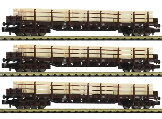 3-tlg. Set „Holzzug“ mit Rungenwagen, ÖBB