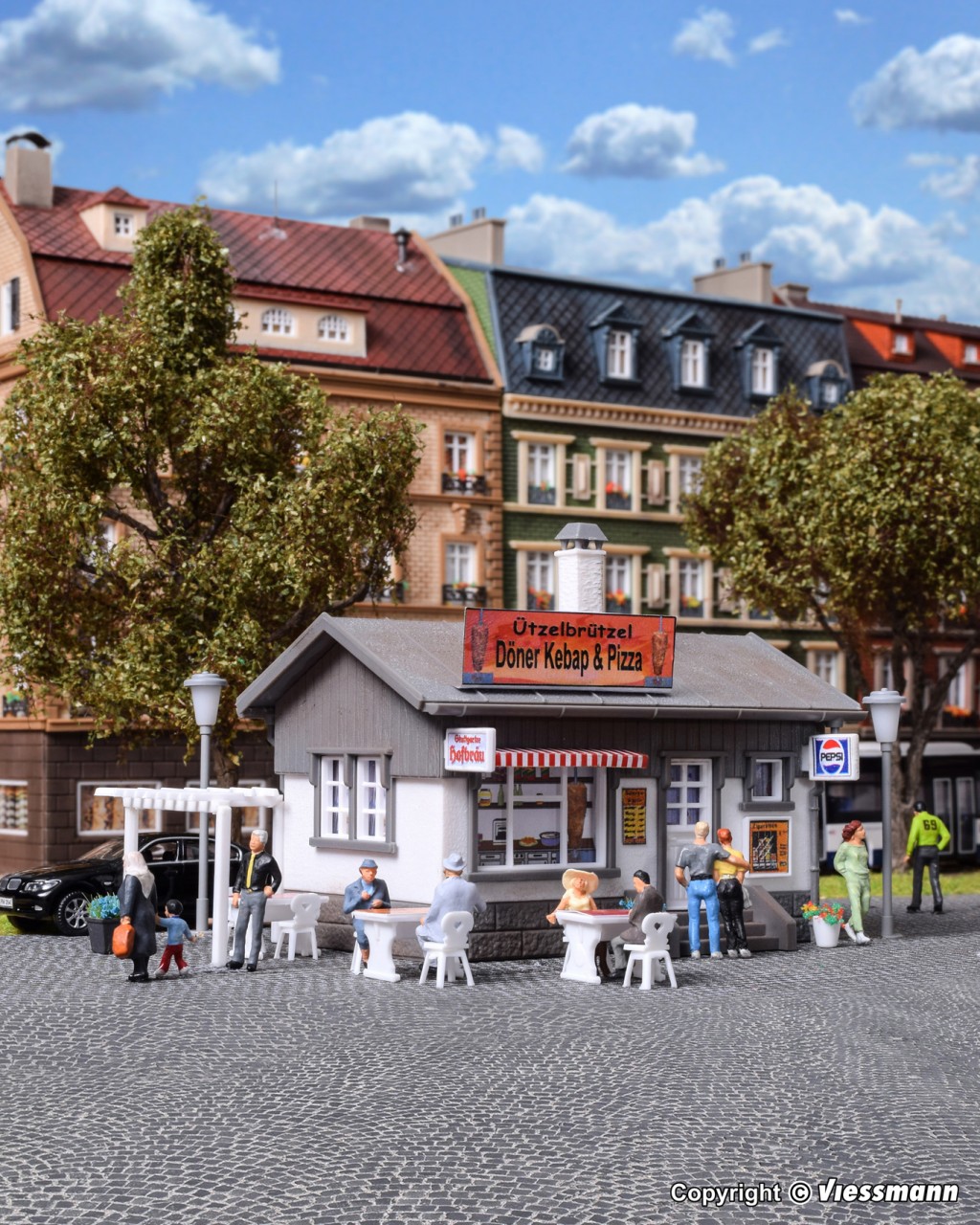 Vollmer 45151 h0 Imbiss-Stand Donner /& pizza