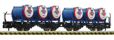 2-tlg. Set Behältertragwagen „Schärdinger Milch“, ÖBB