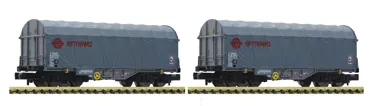 2-tlg. Set: Schiebeplanenwagen, ERMEWA, Privatbahn