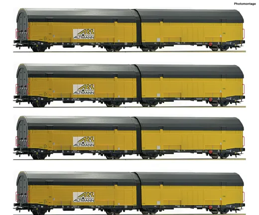 4-tlg. Display: Autotransportwagen, ARS Altmann, Privatbahn