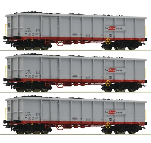 3-tlg. Set: Offene Güterwagen, ÖBB