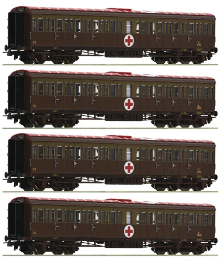 4-tlg. Set: Lazarettzug, FS