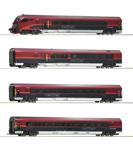 4-tlg. Set: Railjet, ÖBB