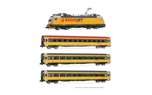 Regiojet E-Lok 186 + 3 Personenwagen Ep.VI DCC