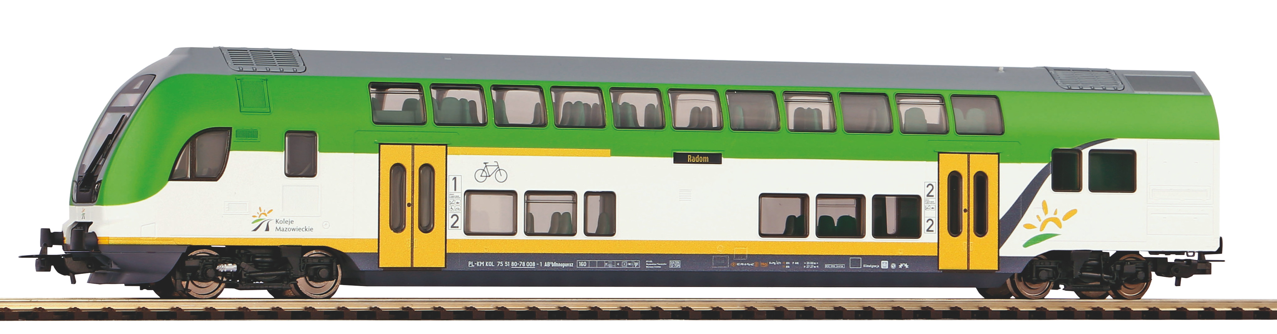 Piko 58805 H0 Doppelstock-Steuerwagen DB Regio VI – Modellbahn-Wagen, 1 Stück