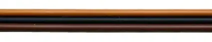 Kupferlitze 3-adrig dreifarbig hellbraun/schwarz/dunkelbraun