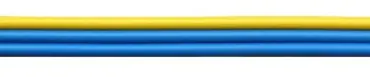 Kupferlitze 3-adrig dreifarbig blau/blau/gelb