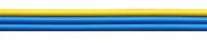 Kupferlitze 3-adrig dreifarbig blau/blau/gelb