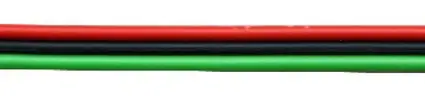Kupferlitze 3-adrig dreifarbig rot/schwarz/grün