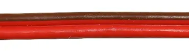 Kupferlitze 2-adrig zweifarbig rot/braun