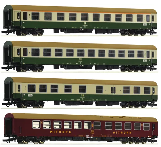 4-tlg. Set 2: Reisezugwagen D 375 „Vindobona“, DR