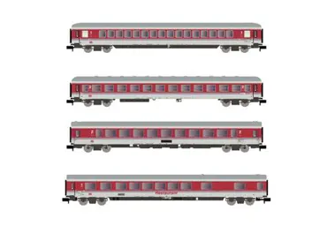DB AG 4 Reisezugwagen IC 1xApm, 2xBm, 1xArm Ep.V