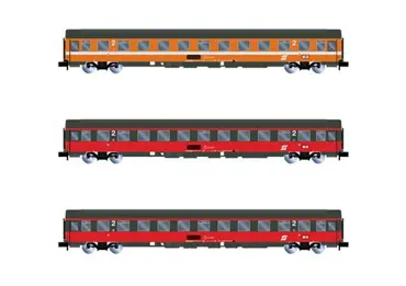 EC Mozart 3x Reisezugwagen ÖBB ASet 2 Ep. IV