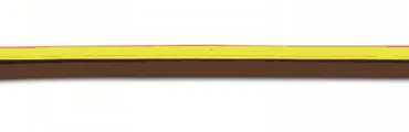 Zwillingslitze gelb/braun 2x0,14mm² 5 Meter
