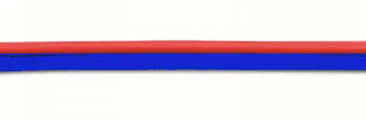 Zwillingslitze rot/blau 2x0,14mm² 5 Meter